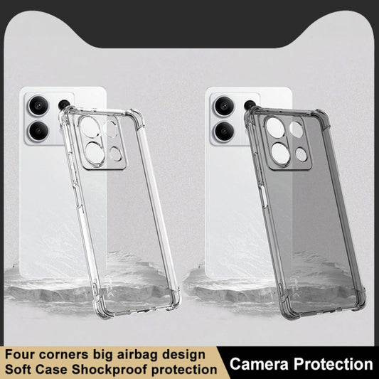 For Xiaomi Redmi Note 13 5G Global imak Shockproof Airbag TPU Phone Case(Transparent) by imak