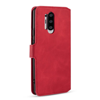 For Samsung Galaxy A21s DG.MING Retro Oil Side Horizontal Flip Case with Holder & Card Slots & Wallet(Red) - Galaxy Phone Cases by DG.MING | Online Shopping UK | buy2fix