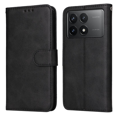 For Xiaomi Redmi K70 / K70 Pro Classic Calf Texture Flip Leather Phone Case(Black) - K70 Pro Cases by buy2fix | Online Shopping UK | buy2fix