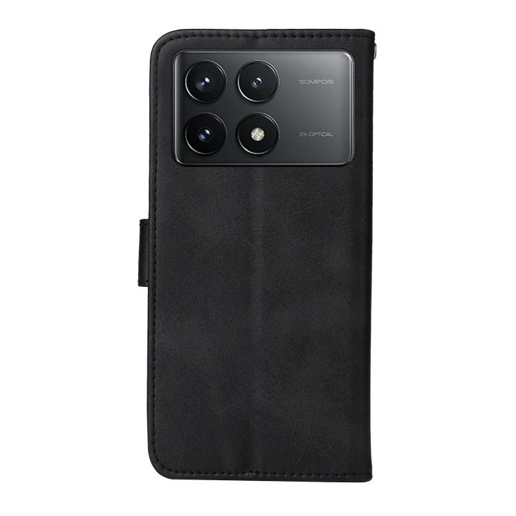 For Xiaomi Redmi K70 / K70 Pro Classic Calf Texture Flip Leather Phone Case(Black) - K70 Pro Cases by buy2fix | Online Shopping UK | buy2fix