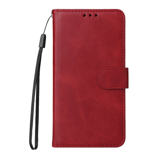 For Xiaomi Redmi Note13 5G Global Classic Calf Texture Flip Leather Phone Case(Red) by buy2fix