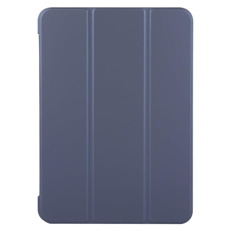 For iPad Air 11 2024 GEBEI 3-folding Holder Shockproof Flip Leather Tablet Case(Dark Blue) - iPad Air 11 2024 Cases by GEBEI | Online Shopping UK | buy2fix