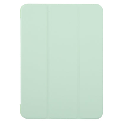 For iPad Pro 11 2024 GEBEI 3-folding Holder Shockproof Flip Leather Tablet Case(Green) - iPad Pro 11 2024 Cases by GEBEI | Online Shopping UK | buy2fix