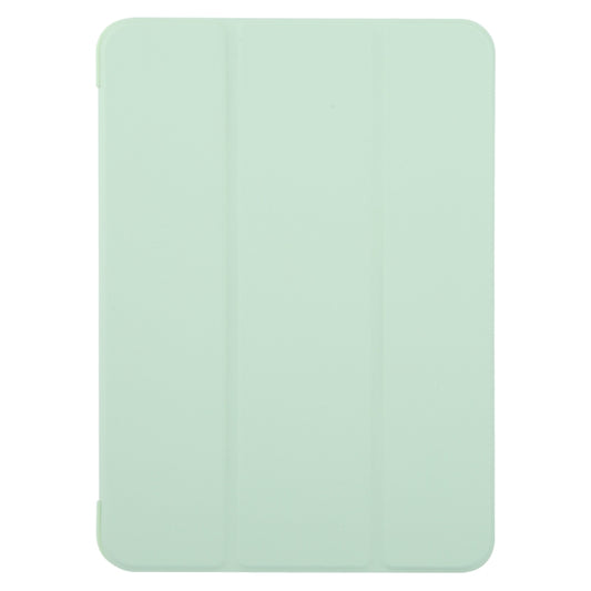 For iPad Pro 11 2025 / 2024 GEBEI 3-folding Holder Shockproof Flip Leather Tablet Case(Green) by GEBEI