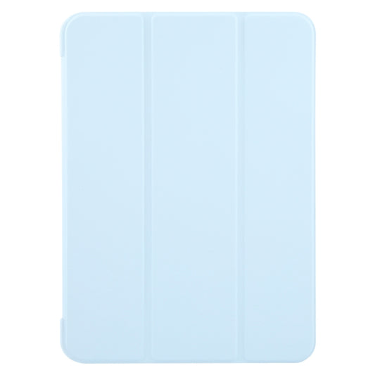 For iPad Air 13 2025 / 2024 GEBEI 3-folding Holder Shockproof Flip Leather Tablet Case(Sky Blue) by GEBEI
