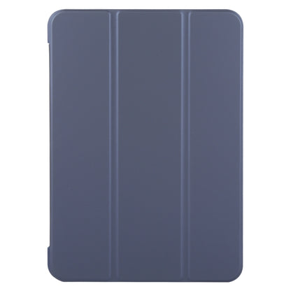 For iPad Air 13 2024 GEBEI 3-folding Holder Shockproof Flip Leather Tablet Case(Dark Blue) - iPad Air 13 2024 Cases by GEBEI | Online Shopping UK | buy2fix