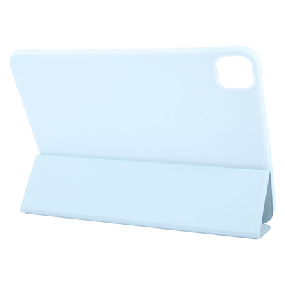 For iPad Pro 13 2024 GEBEI 3-folding Holder Shockproof Flip Leather Tablet Case(Sky Blue) - iPad Pro 13 2024 Cases by GEBEI | Online Shopping UK | buy2fix