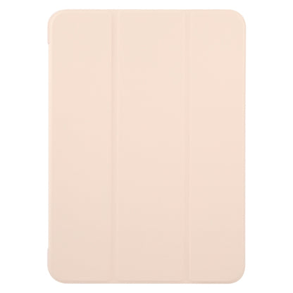 For iPad Pro 13 2024 GEBEI 3-folding Holder Shockproof Flip Leather Tablet Case(Pink) - iPad Pro 13 2024 Cases by GEBEI | Online Shopping UK | buy2fix