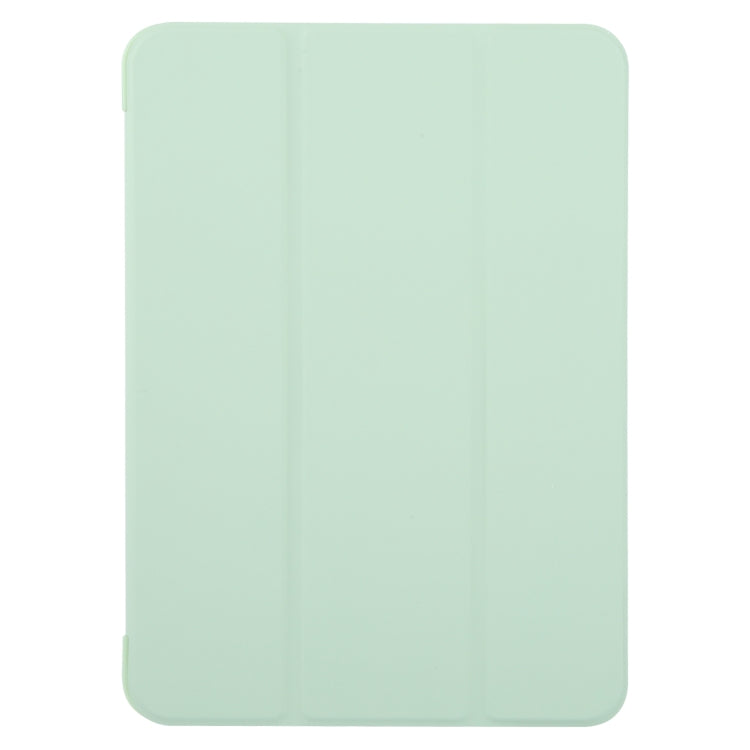 For iPad Pro 13 2024 GEBEI 3-folding Holder Shockproof Flip Leather Tablet Case(Green) - iPad Pro 13 2024 Cases by GEBEI | Online Shopping UK | buy2fix