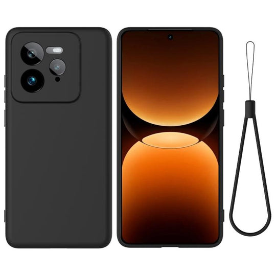 For Realme GT 7 Pro Solid Color Liquid Silicone Dropproof Full Coverage Phone Case(Black)
