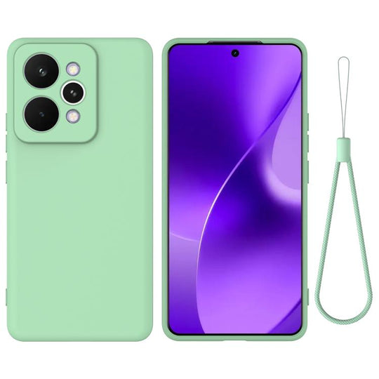 For Realme 15 Pro 5G Solid Color Liquid Silicone Dropproof Full Coverage Phone Case(Green)