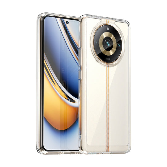 For Realme 11 Pro Colorful Series Acrylic Hybrid TPU Phone Case(Transparent)