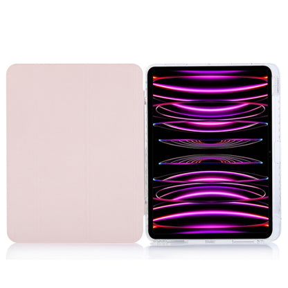 For iPad Air 11 2024 / iPad Pro 11 3-Fold Lock Buckle Leather Smart Tablet Case(Pink) - iPad Pro 11 (2022/2021) Cases by buy2fix | Online Shopping UK | buy2fix