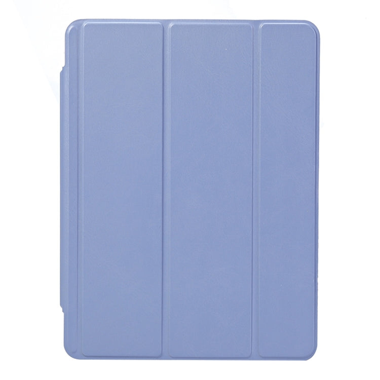 For iPad Air 11 2024 / iPad Pro 11 3-Fold Lock Buckle Leather Smart Tablet Case(Lavender Purple) - iPad Pro 11 (2022/2021) Cases by buy2fix | Online Shopping UK | buy2fix