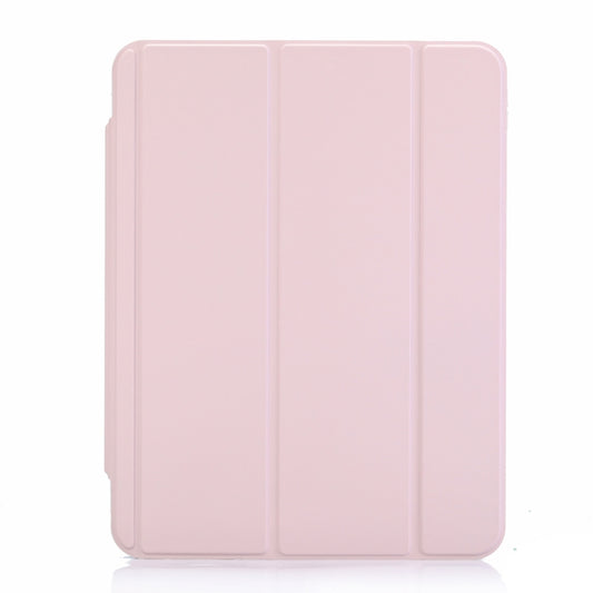 For iPad Air 2022 / 2020 10.9 3-Fold Lock Buckle Leather Smart Tablet Case(Pink) - iPad Air (2022) / (2020) 10.9 Cases by buy2fix | Online Shopping UK | buy2fix