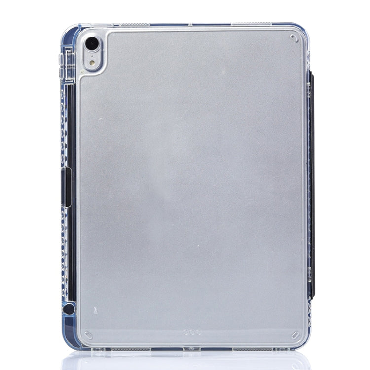 For iPad Air 2022 / 2020 10.9 3-Fold Lock Buckle Leather Smart Tablet Case(Black) - iPad Air (2022) / (2020) 10.9 Cases by buy2fix | Online Shopping UK | buy2fix