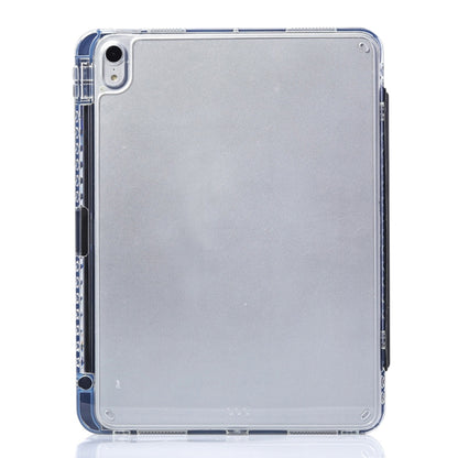 For iPad Air 2022 / 2020 10.9 3-Fold Lock Buckle Leather Smart Tablet Case(Black) - iPad Air (2022) / (2020) 10.9 Cases by buy2fix | Online Shopping UK | buy2fix