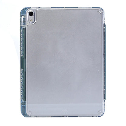 For iPad 10.2 2021 / 2020 / 10.5 3-Fold Lock Buckle Leather Smart Tablet Case(Deep Green) - iPad 10.2 Cases by buy2fix | Online Shopping UK | buy2fix