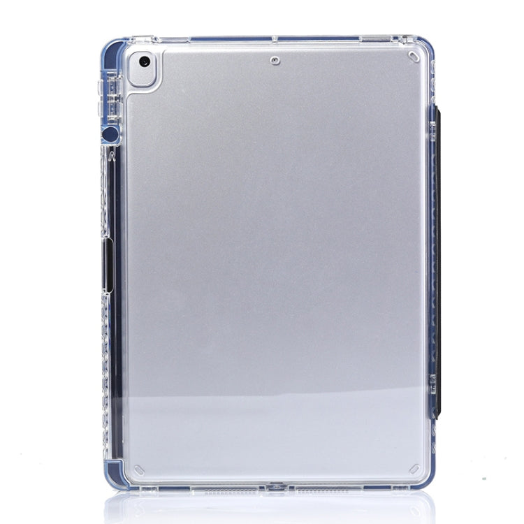 For iPad 10.2 2021 / 2020 / 10.5 3-Fold Lock Buckle Leather Smart Tablet Case(Black) - iPad 10.2 Cases by buy2fix | Online Shopping UK | buy2fix