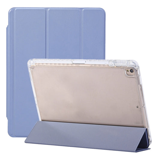 For iPad 10.2 2021 / 2020 / 10.5 3-Fold Lock Buckle Leather Smart Tablet Case(Lavender Purple) - iPad 10.2 Cases by buy2fix | Online Shopping UK | buy2fix