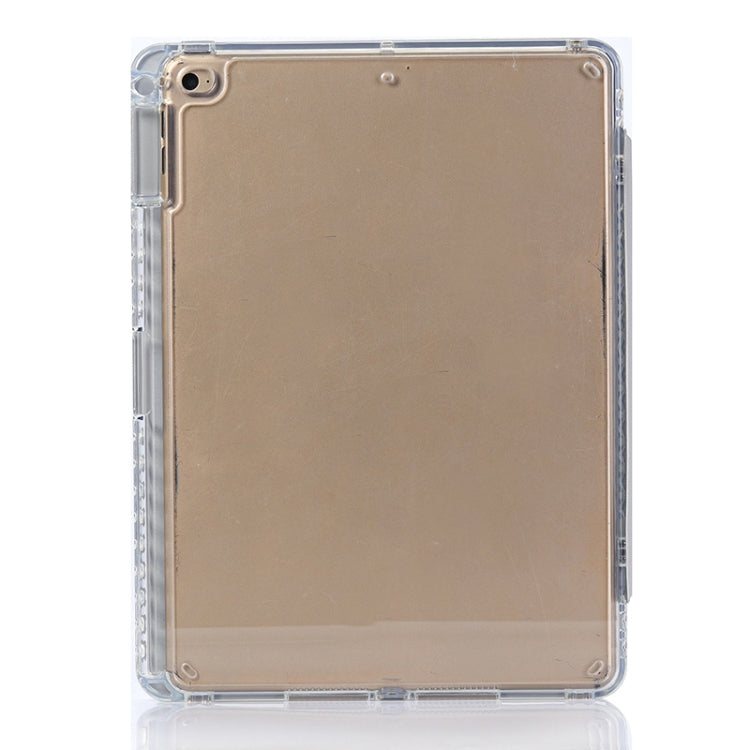 For iPad Air / Air 2 / 9.7 2017 / 2018 3-Fold Lock Buckle Leather Smart Tablet Case(Grey) - iPad 9.7 (2018) & (2017) Cases by buy2fix | Online Shopping UK | buy2fix