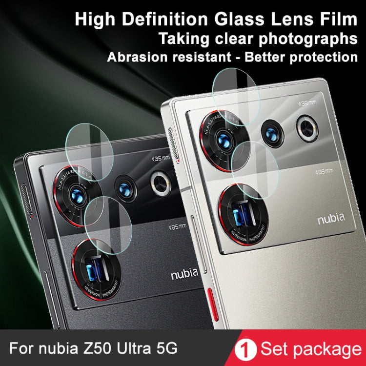 For ZTE nubia Z50 Ultra 5G IMAK Rear Camera Glass Lens Film, 1 Set Package - Other by imak | Online Shopping UK | buy2fix