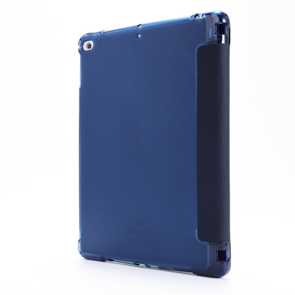 For iPad 9.7 (2018) & (2017) Airbag Deformation Horizontal Flip Leather Case with Holder & Pen Holder(Dark Blue) - iPad 9.7 (2018) & (2017) Cases by buy2fix | Online Shopping UK | buy2fix