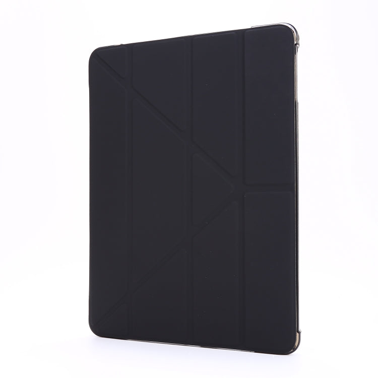 For iPad 9.7 (2018) & (2017) Airbag Deformation Horizontal Flip Leather Case with Holder & Pen Holder(Black) - iPad 9.7 (2018) & (2017) Cases by buy2fix | Online Shopping UK | buy2fix
