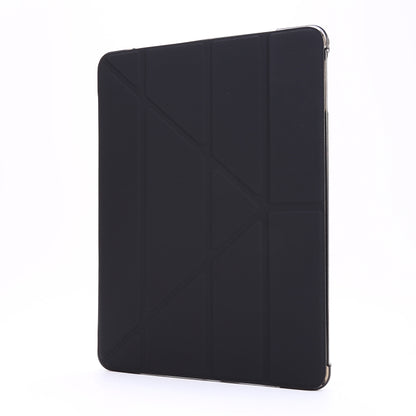 For iPad 9.7 (2018) & (2017) Airbag Deformation Horizontal Flip Leather Case with Holder & Pen Holder(Black) - iPad 9.7 (2018) & (2017) Cases by buy2fix | Online Shopping UK | buy2fix