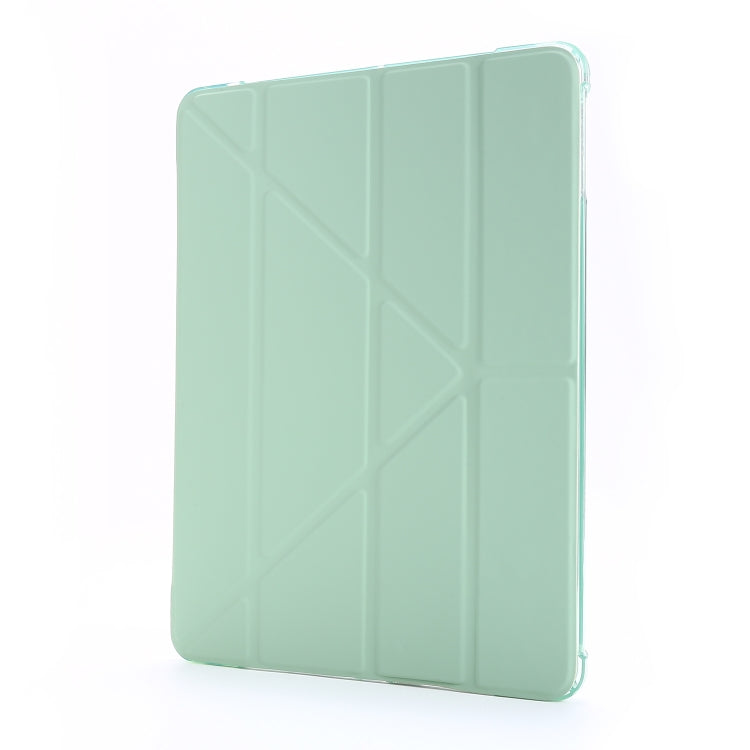 For iPad 9.7 (2018) & (2017) Airbag Deformation Horizontal Flip Leather Case with Holder & Pen Holder(Mint Green) - iPad 9.7 (2018) & (2017) Cases by buy2fix | Online Shopping UK | buy2fix