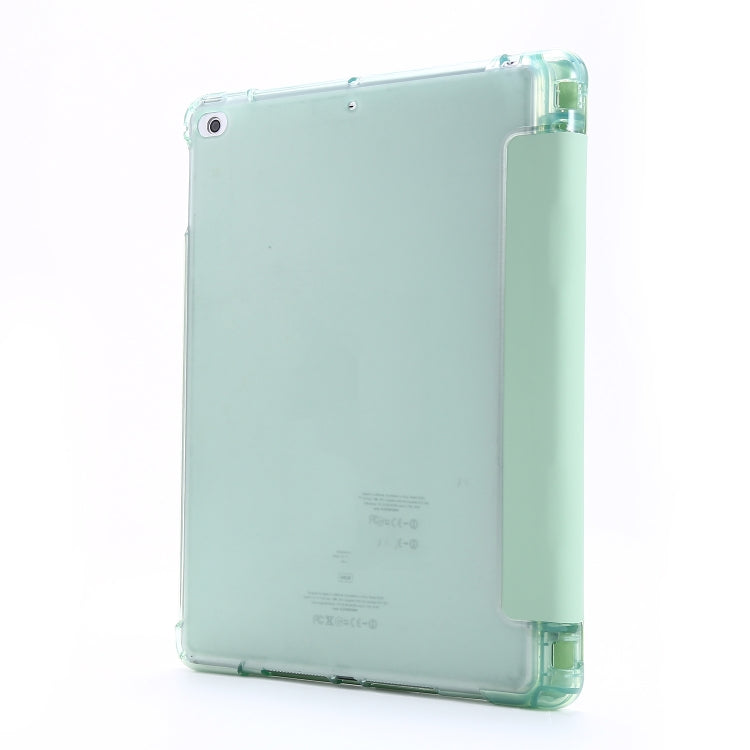 For iPad 9.7 (2018) & (2017) Airbag Deformation Horizontal Flip Leather Case with Holder & Pen Holder(Mint Green) - iPad 9.7 (2018) & (2017) Cases by buy2fix | Online Shopping UK | buy2fix