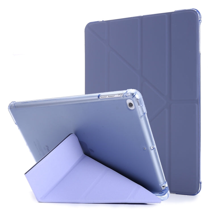For iPad Air 2 Airbag Deformation Horizontal Flip Leather Case with Holder & Pen Holder(Purple) - More iPad Cases by buy2fix | Online Shopping UK | buy2fix