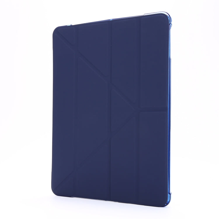 For iPad Air 2 Airbag Deformation Horizontal Flip Leather Case with Holder & Pen Holder(Dark Blue) - More iPad Cases by buy2fix | Online Shopping UK | buy2fix