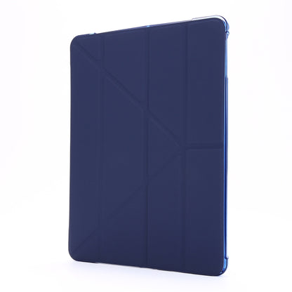 For iPad Air 2 Airbag Deformation Horizontal Flip Leather Case with Holder & Pen Holder(Dark Blue) - More iPad Cases by buy2fix | Online Shopping UK | buy2fix