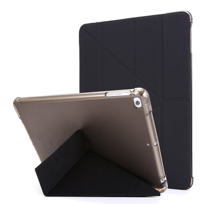 For iPad Air 2 Airbag Deformation Horizontal Flip Leather Case with Holder & Pen Holder(Black) - More iPad Cases by buy2fix | Online Shopping UK | buy2fix