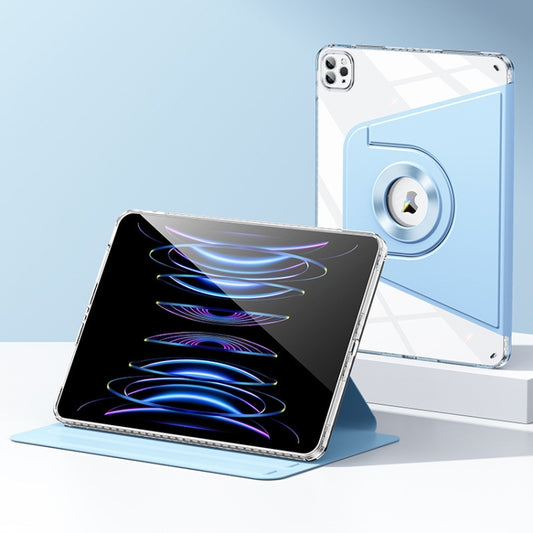 For iPad Pro 12.9 2022 / 2021 / 2020 Magnetic Split Leather Smart Tablet Case(Sky Blue) - iPad Pro 12.9 (2022/2021) Cases by buy2fix | Online Shopping UK | buy2fix