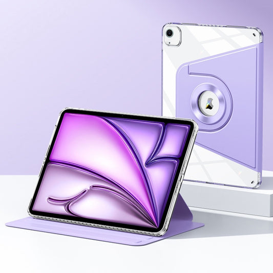 For iPad Air 13 2025 / 2024 Magnetic Split Leather Smart Tablet Case(Purple) by buy2fix
