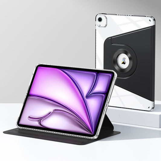 For iPad Air 13 2025 / 2024 Magnetic Split Leather Smart Tablet Case(Black) by buy2fix