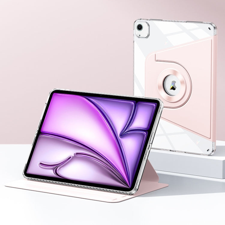 For iPad Air 13 2025 / 2024 Magnetic Split Leather Smart Tablet Case(Pink) by buy2fix