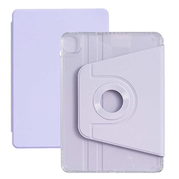 For iPad mini 6 / mini 2024 Magnetic Split Leather Smart Tablet Case(Purple) - iPad mini 6 Cases by buy2fix | Online Shopping UK | buy2fix