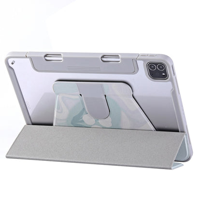 For iPad Pro 12.9 2022 / 2021 / 2020 Split Drawer Rotation Painted Leather Smart Tablet Case(Flowers) - iPad Pro 12.9 (2022/2021) Cases by buy2fix | Online Shopping UK | buy2fix