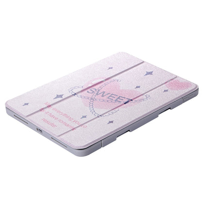 For iPad Pro 11 2022 / 2021 / 2020 Split Drawer Rotation Painted Leather Smart Tablet Case(Love Heart) - iPad Pro 11 (2022/2021) Cases by buy2fix | Online Shopping UK | buy2fix