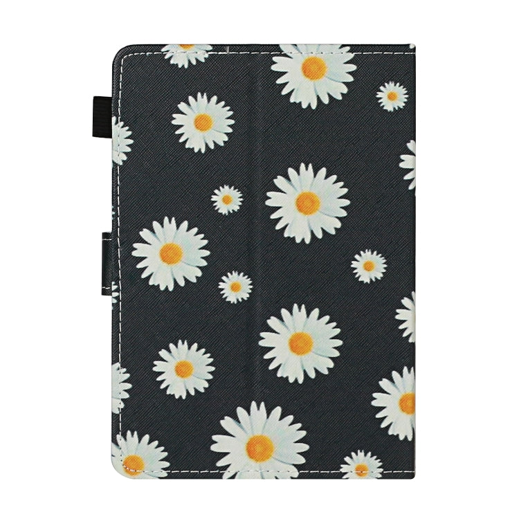 For 7 inch Universal Tablet PC Flower Pattern Horizontal Flip Leather Case with Card Slots & Holder(Small Daisies) - 7 inch by buy2fix | Online Shopping UK | buy2fix
