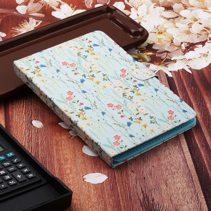 For 7 inch Universal Tablet PC Flower Pattern Horizontal Flip Leather Case with Card Slots & Holder(Small Floral) - 7 inch by buy2fix | Online Shopping UK | buy2fix