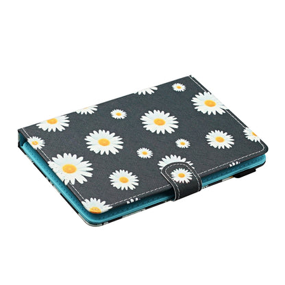 For 8 inch Universal Tablet PC Flower Pattern Horizontal Flip Leather Case with Card Slots & Holder(Small Daisies) - 8 inch by buy2fix | Online Shopping UK | buy2fix