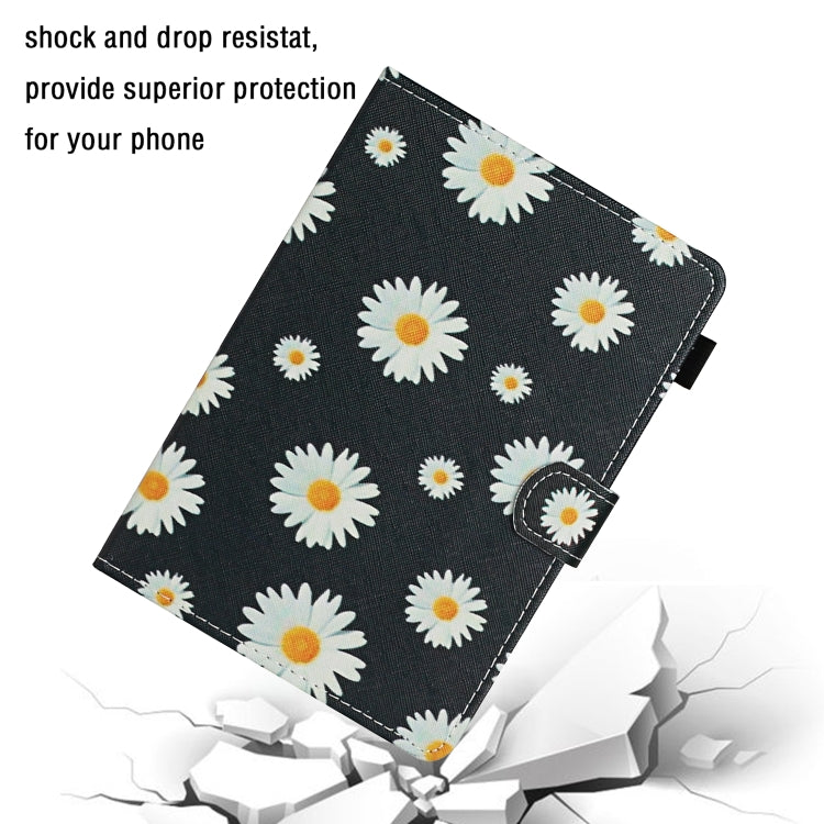 For 8 inch Universal Tablet PC Flower Pattern Horizontal Flip Leather Case with Card Slots & Holder(Small Daisies) - 8 inch by buy2fix | Online Shopping UK | buy2fix