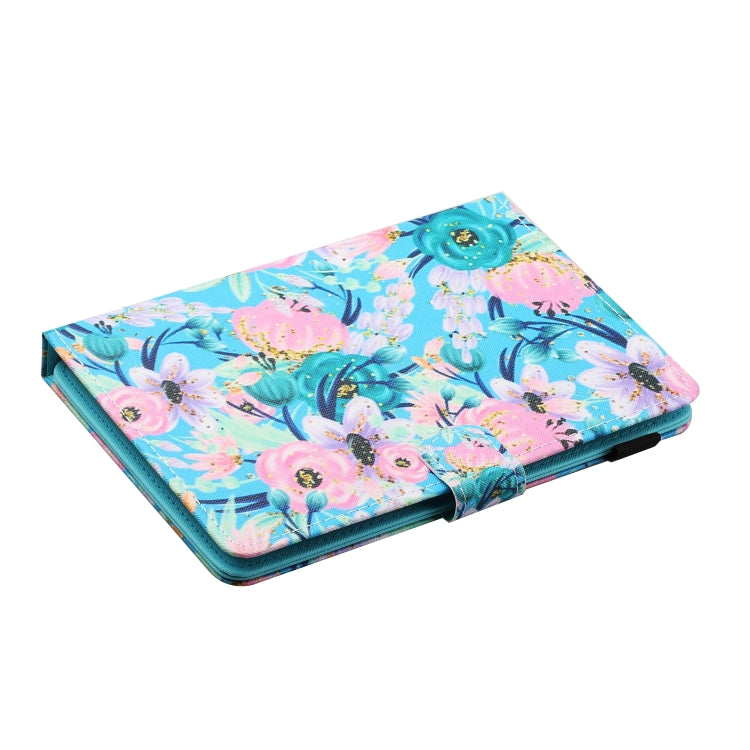 For 8 inch Universal Tablet PC Flower Pattern Horizontal Flip Leather Case with Card Slots & Holder(Pink Flower) - 8 inch by buy2fix | Online Shopping UK | buy2fix