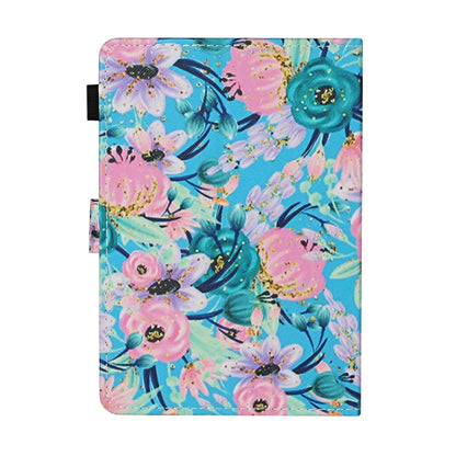 For 10 inch Universal Tablet PC Flower Pattern Horizontal Flip Leather Case with Card Slots & Holder(Pink Flower) - 10 - 11 inch by buy2fix | Online Shopping UK | buy2fix