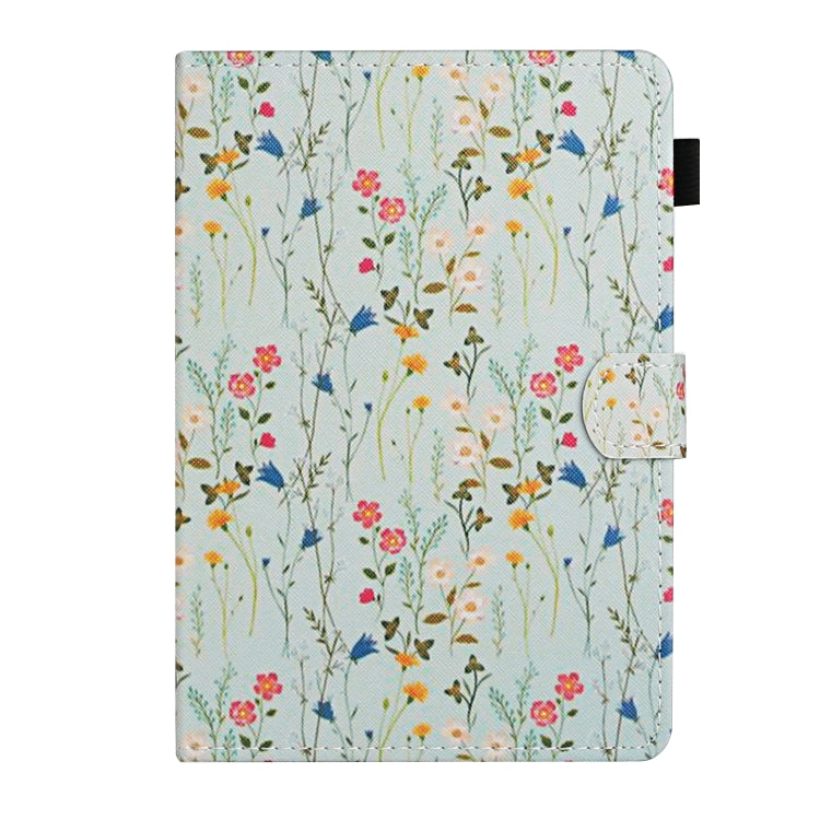 For 10 inch Universal Tablet PC Flower Pattern Horizontal Flip Leather Case with Card Slots & Holder(Small Floral) - 10 - 11 inch by buy2fix | Online Shopping UK | buy2fix