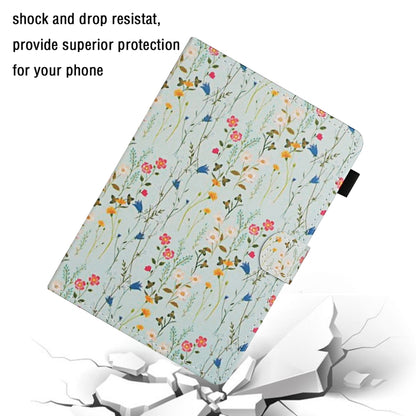 For 10 inch Universal Tablet PC Flower Pattern Horizontal Flip Leather Case with Card Slots & Holder(Small Floral) - 10 - 11 inch by buy2fix | Online Shopping UK | buy2fix